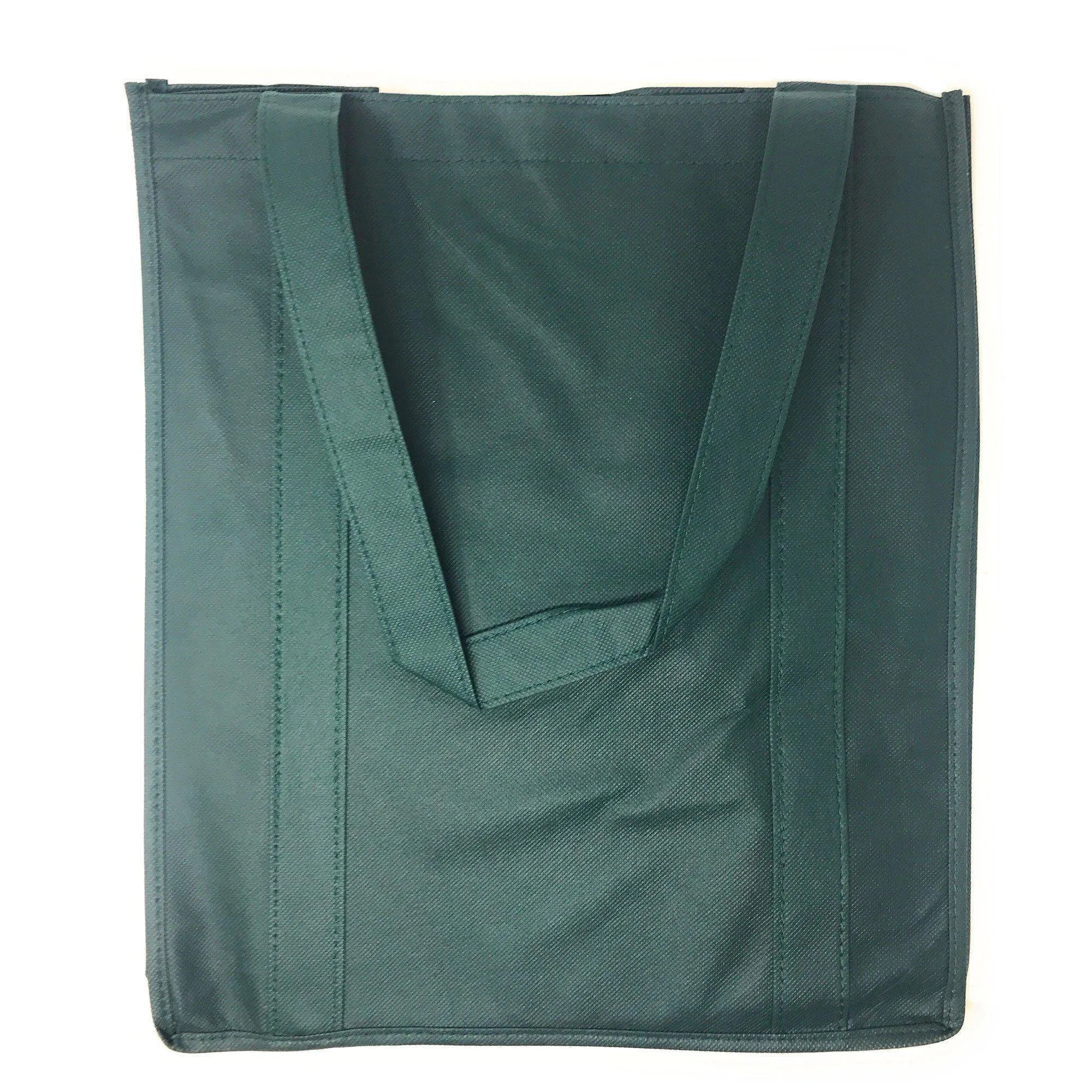 1 Dozen Reusable Grocery Shopping Totes Bags Hook & Loop Closure 14X16inch Wholesale Bulk