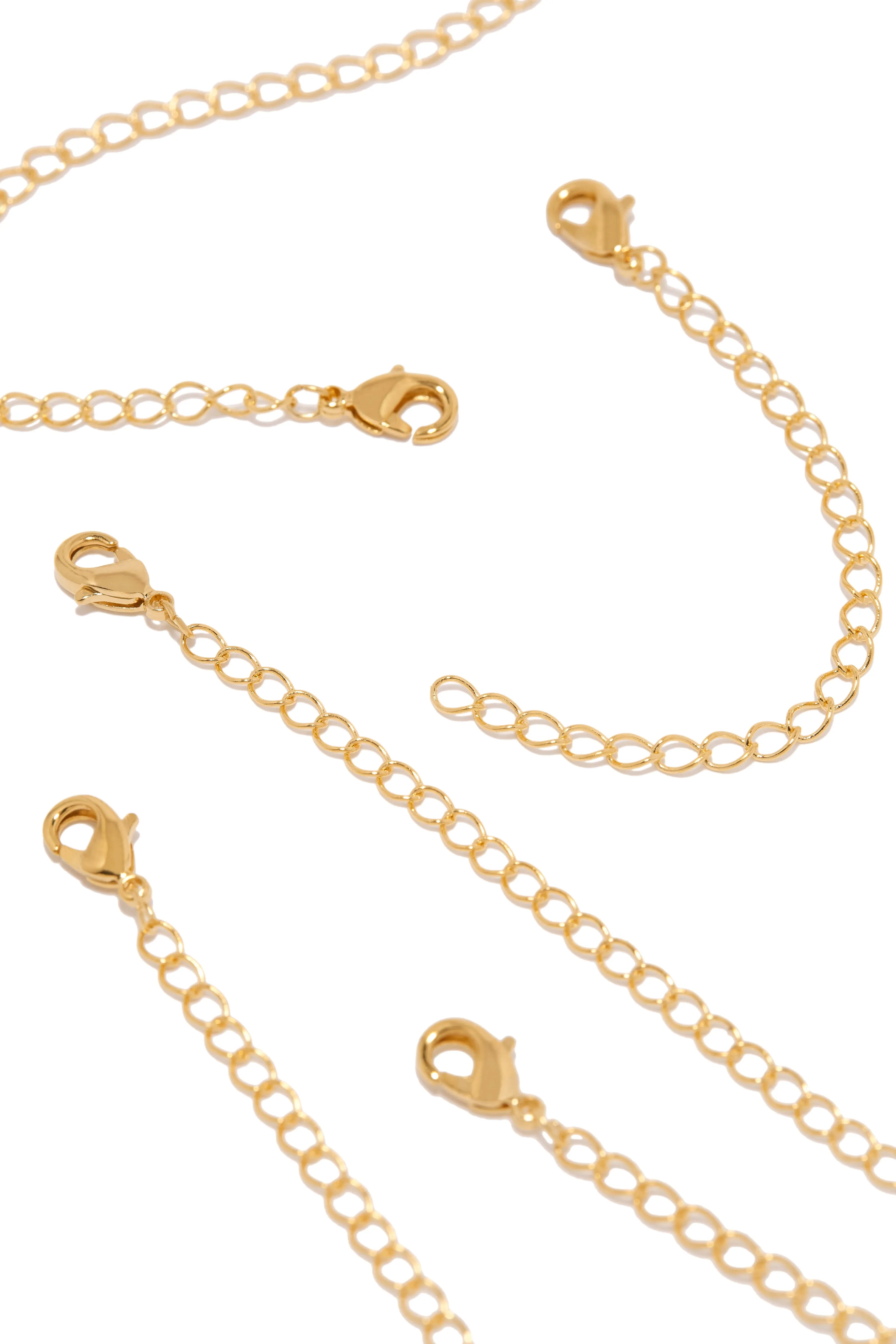 10 Piece Chain Extender Set - Gold