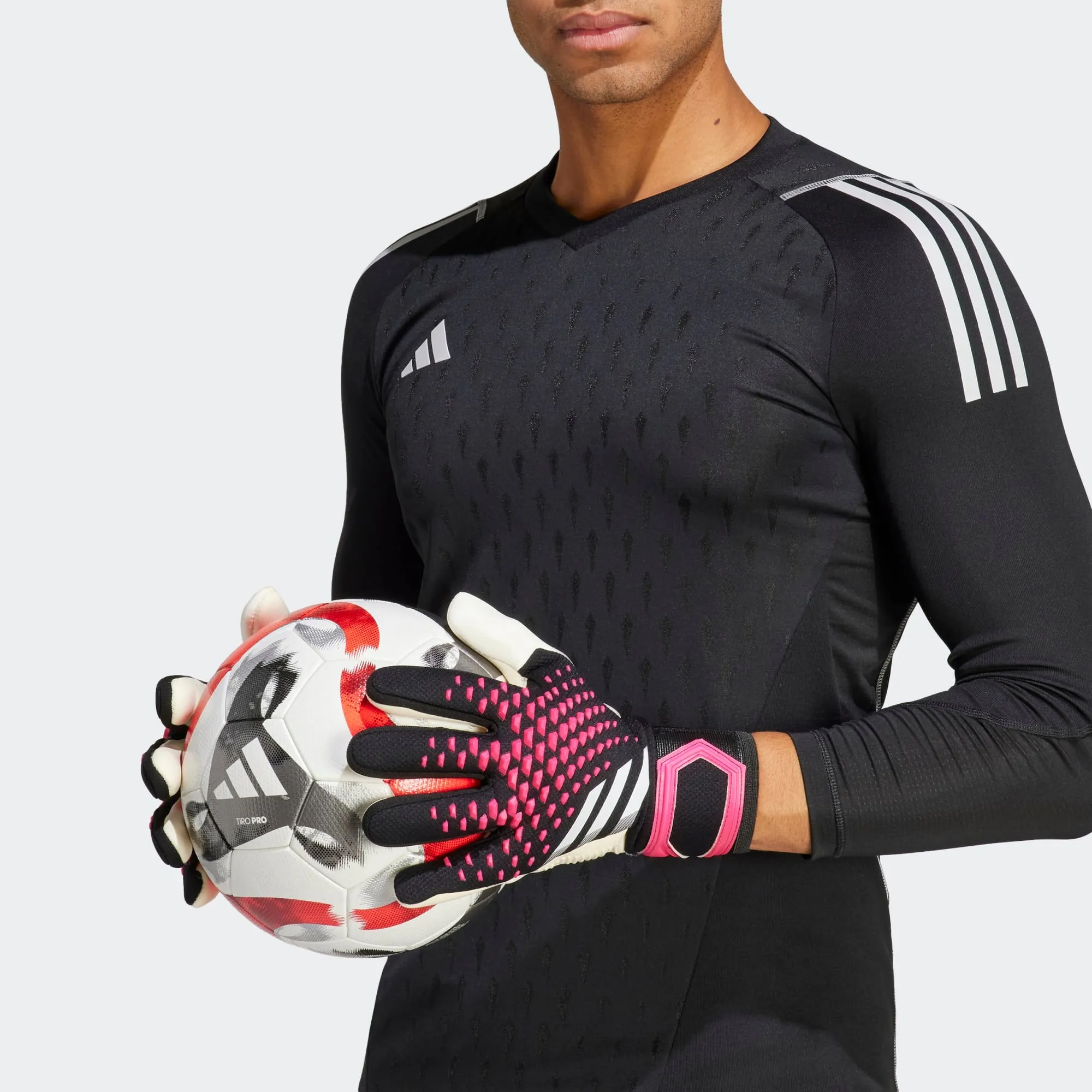 adidas Predator Competition Goalkeeper Gloves HN3342 Black/White/Shock Pink