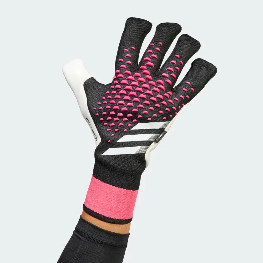 adidas Predator Pro Fingersave Goalkeeper Gloves HN3343 Black/White/Shock Pink