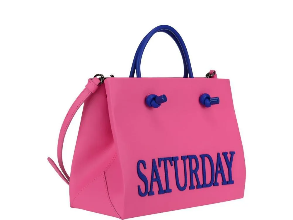 Alberta Ferretti Rainbow Week Fluo Saturday Shopping Bag