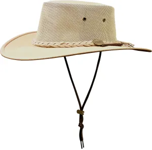 Barmah Hat | 1057 Foldaway Cooler Beige Canvas