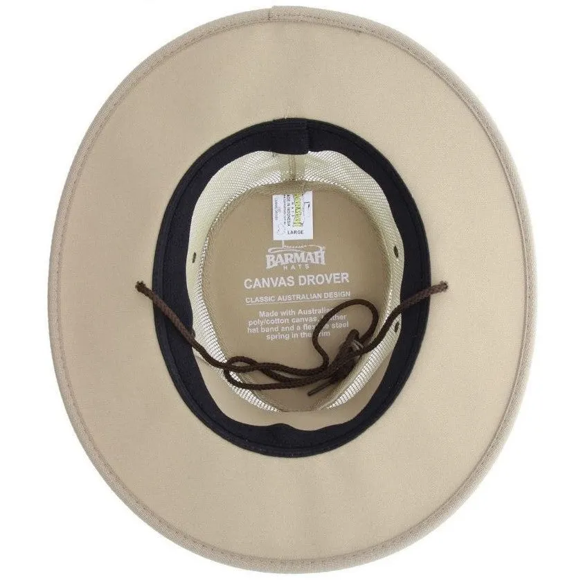 Barmah Hat | 1057 Foldaway Cooler Beige Canvas