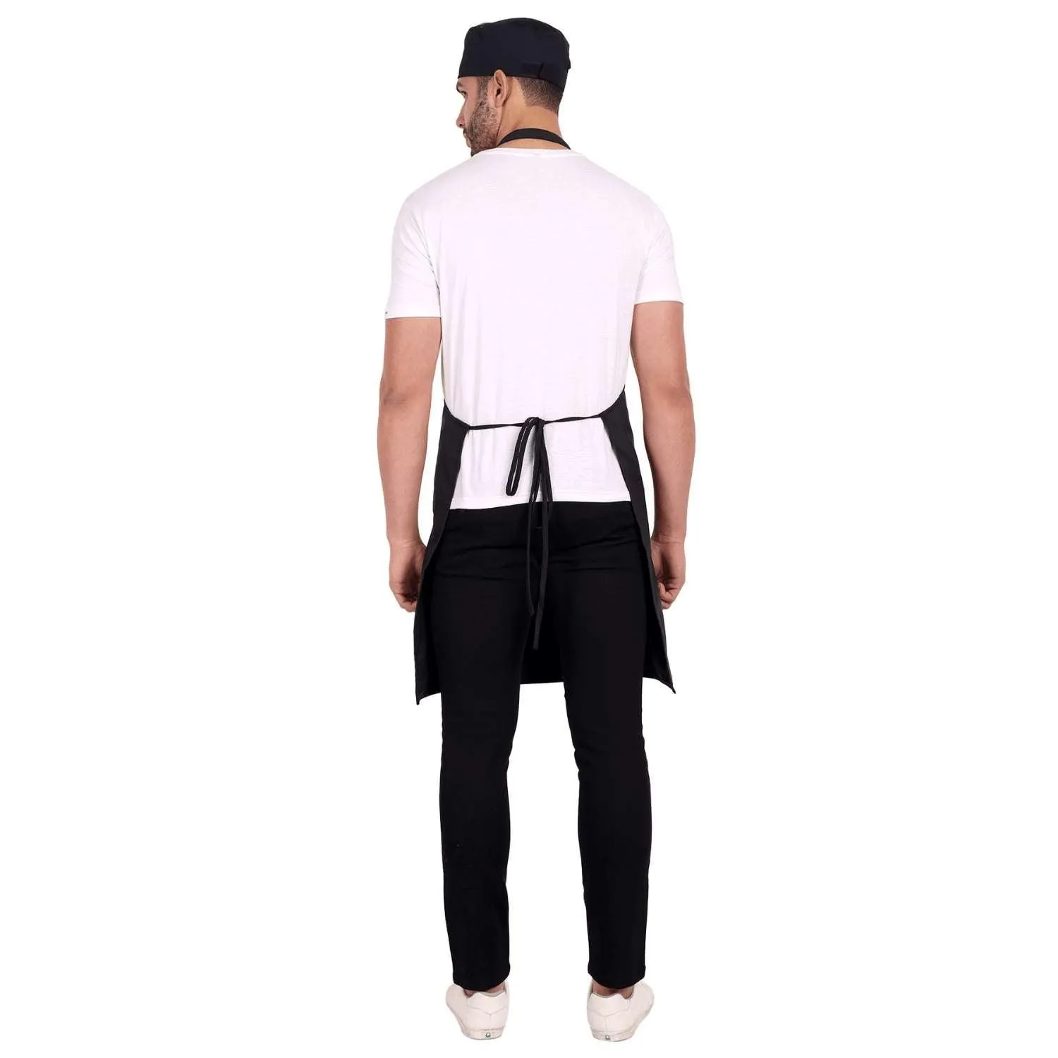 Black Chef Apron and Cap