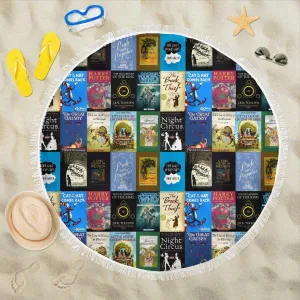 Books Bookish Round Blanket