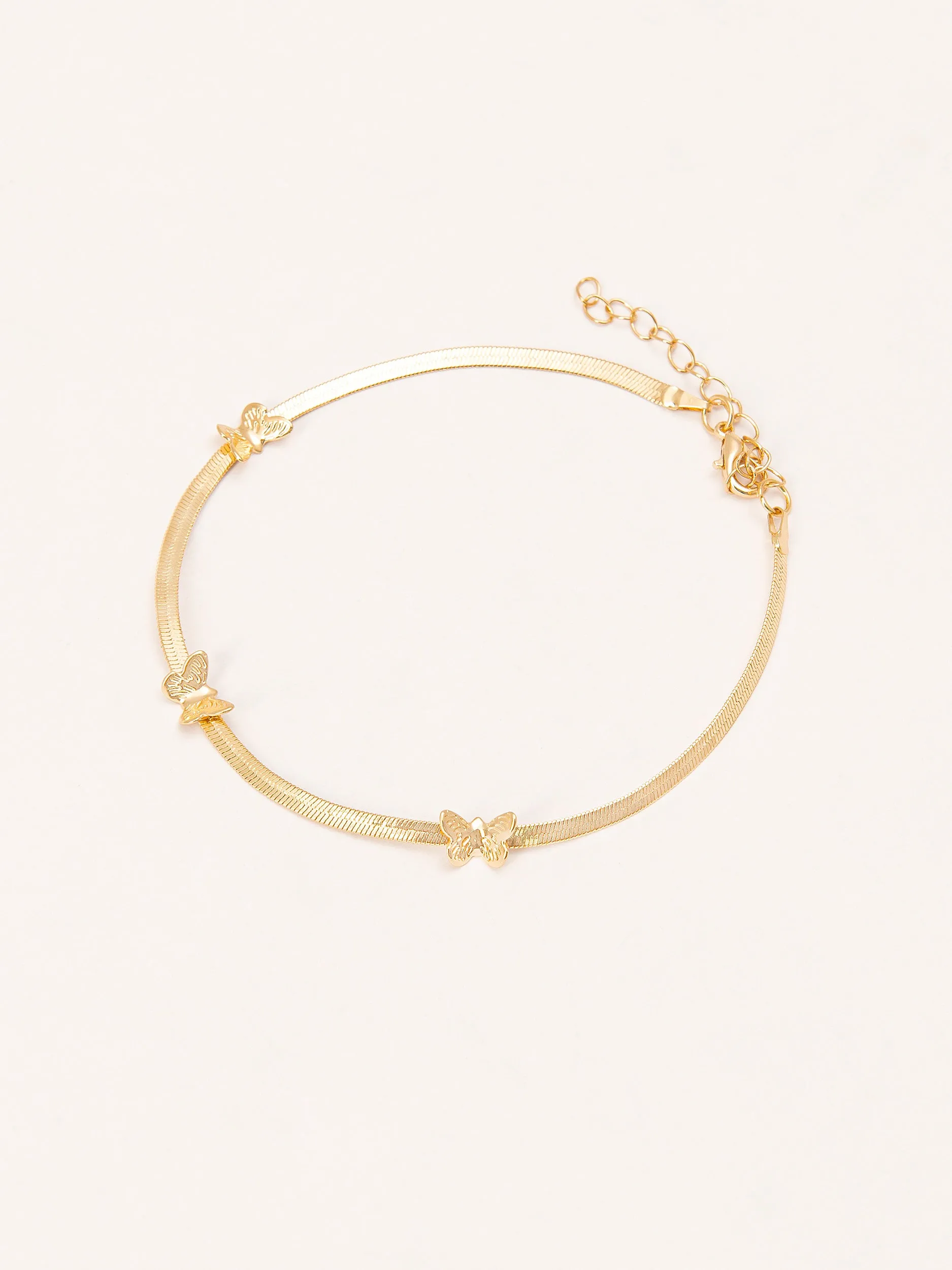 Butterfly Embellished Anklet