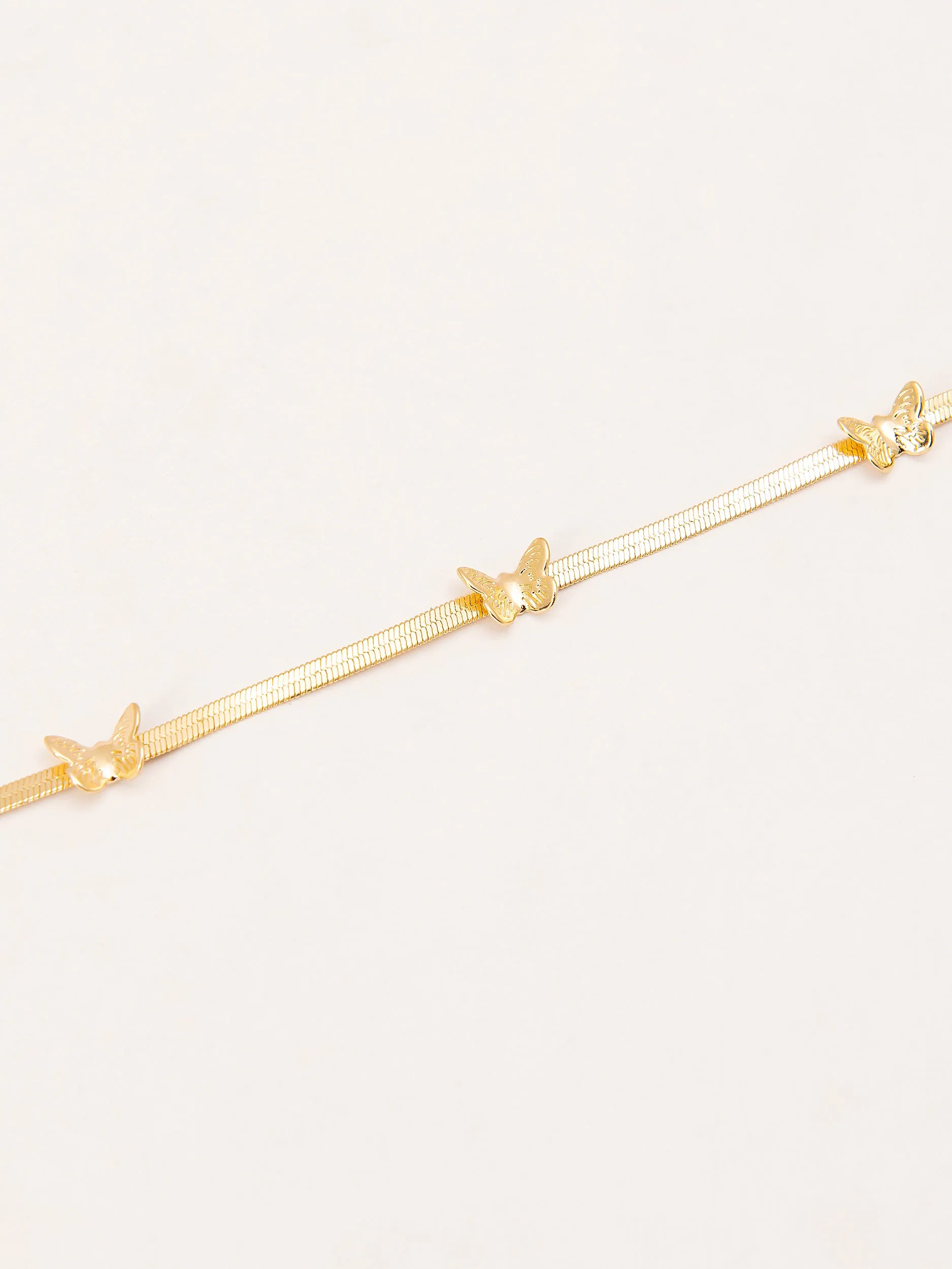 Butterfly Embellished Anklet