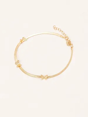 Butterfly Embellished Anklet