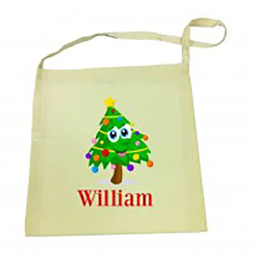 Christmas Tree Christmas Calico Tote Bag