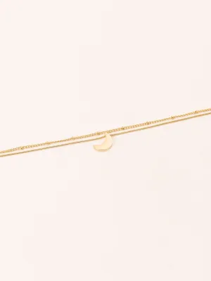 Crescent Layered Anklet