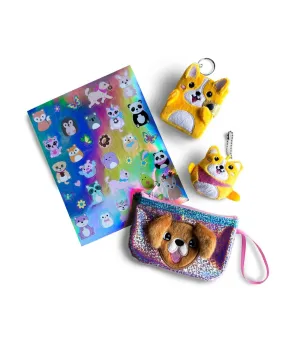 Critter Pals Accessory Set Dogs (Corgi & Beagle) Multicolor