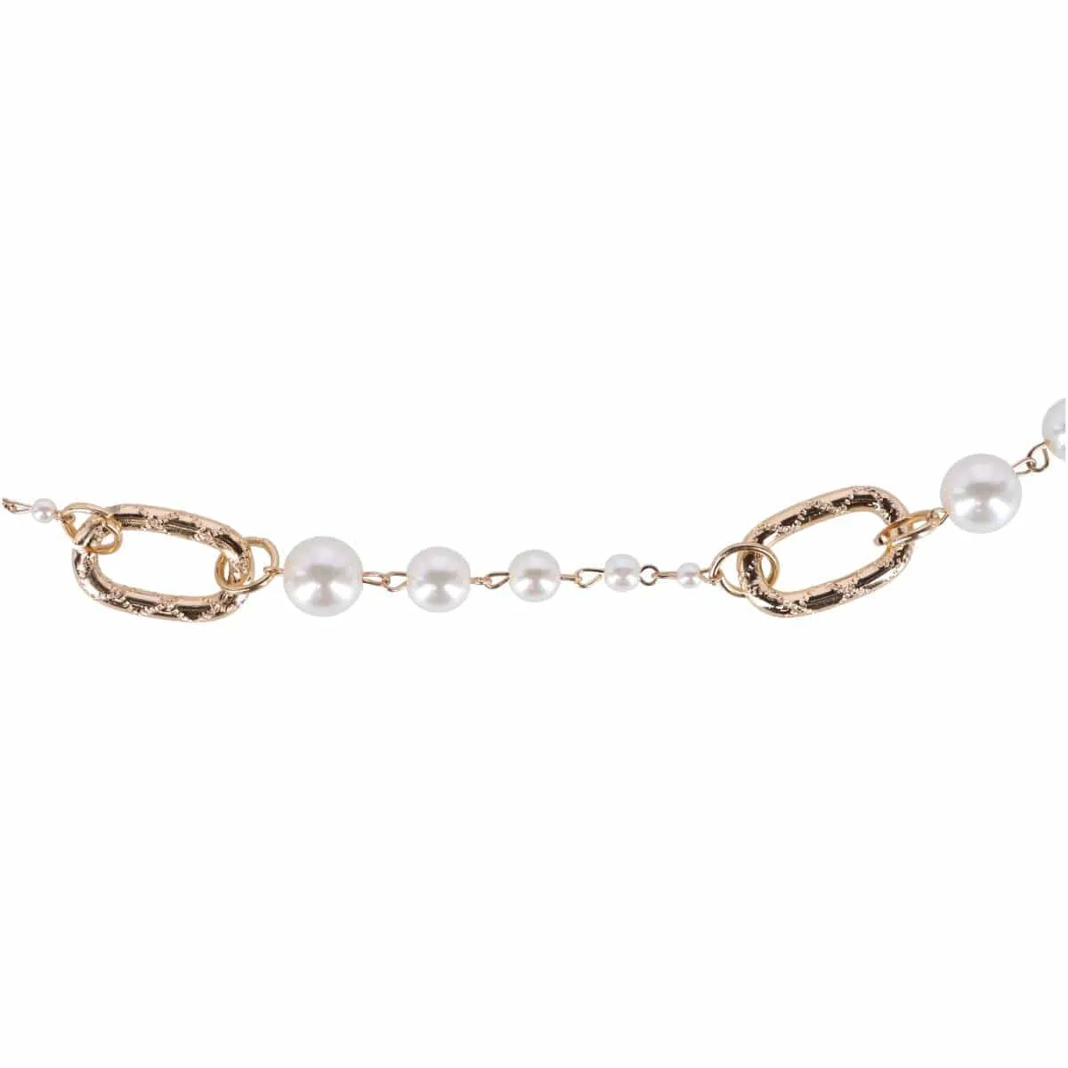 CTM® Women's Pearl Chain Link Belt