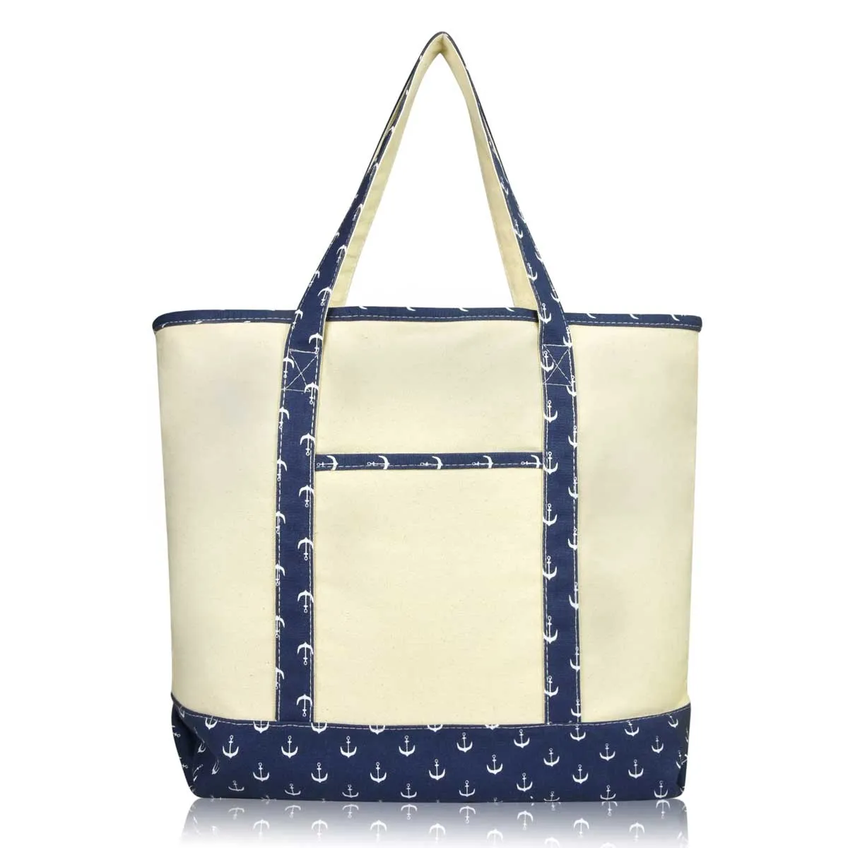 Dalix 22" Soft Canvas Tote Bag Special Patterns Collection