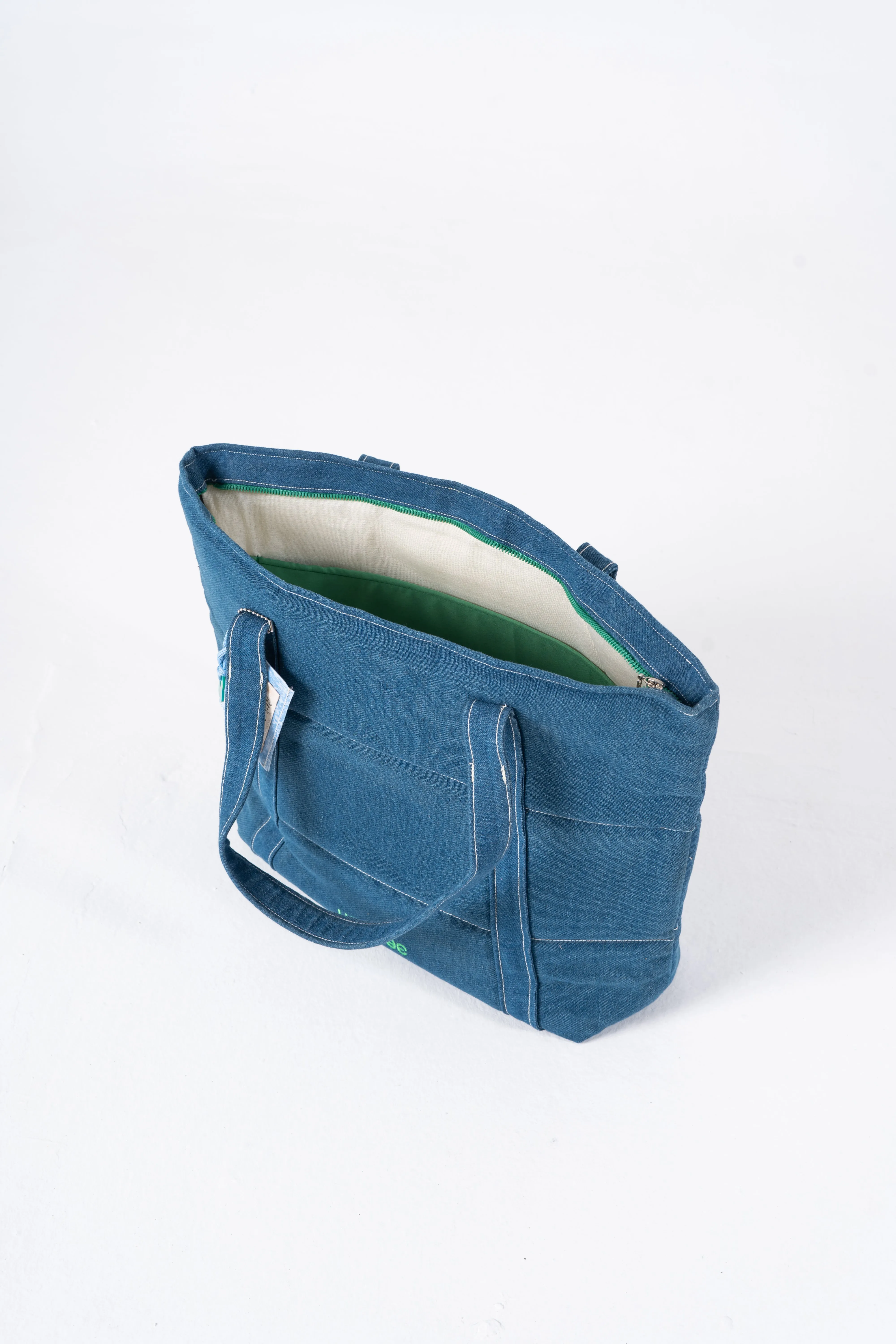 Denim Affair Tote Bag in Blue