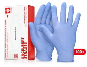 Disposable nitrile gloves, powder-free