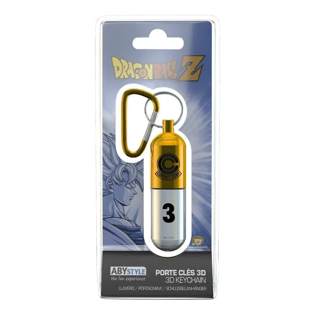 Dragon Ball Z - Yellow Capsule Corp 3D Keychain - ABYstyle