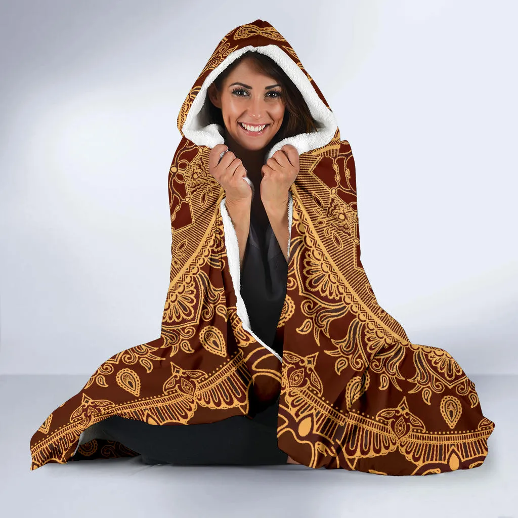 Elephants Mandala | Hooded Blanket | Mandalazed