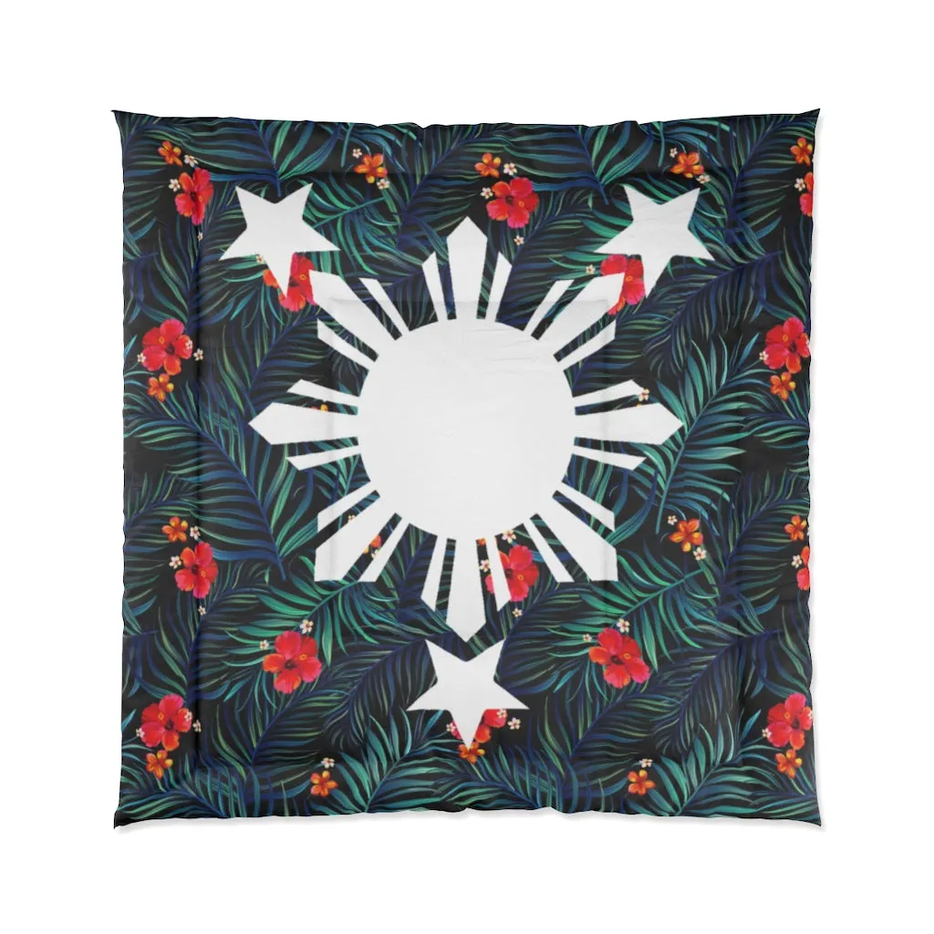 Filipino Floral 3 Stars and Sun Comforter