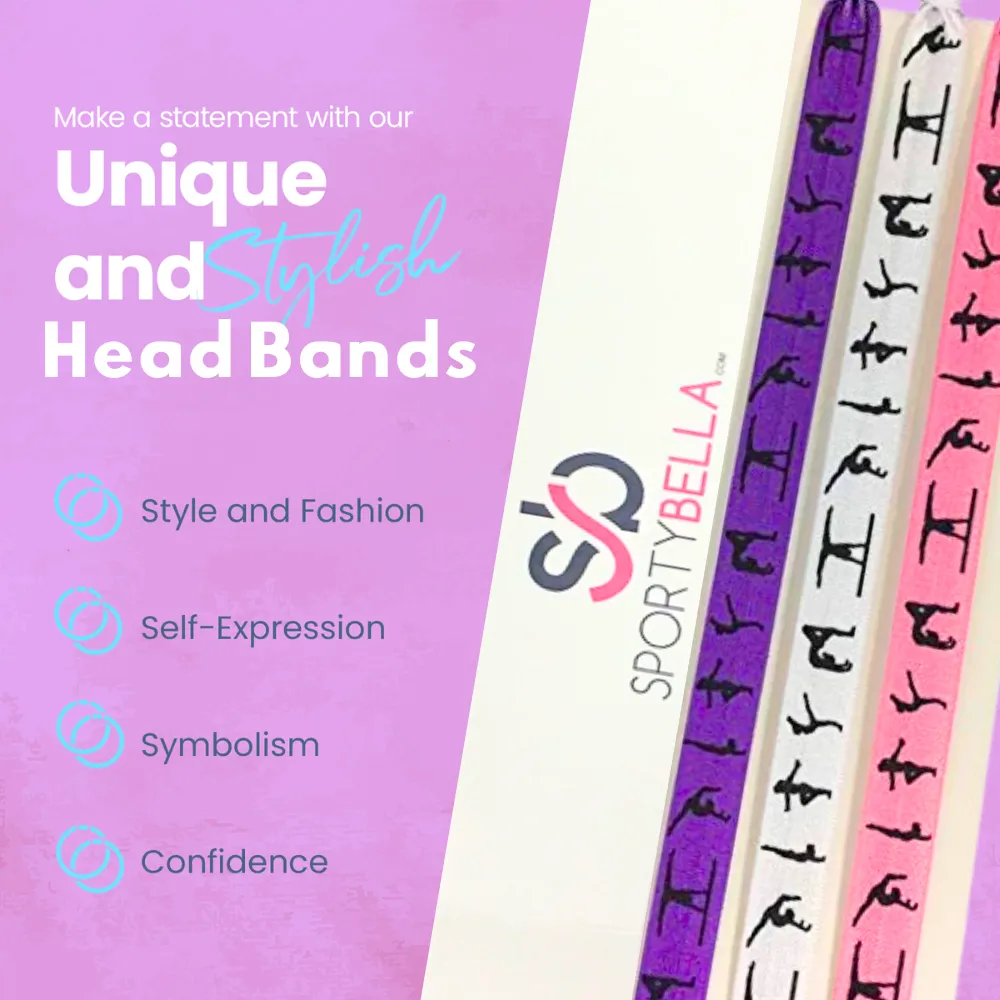 Girls Gymnastics Headbands Set