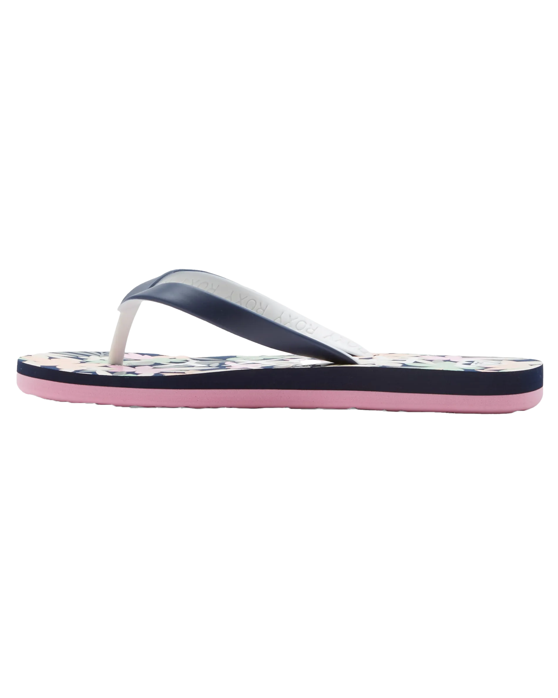 Girls Tahiti VII Flip Flops in Navy & Pink