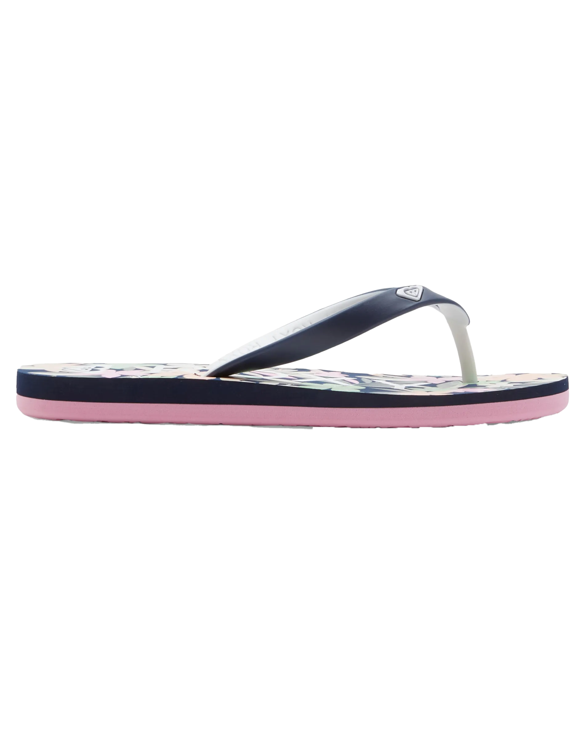 Girls Tahiti VII Flip Flops in Navy & Pink