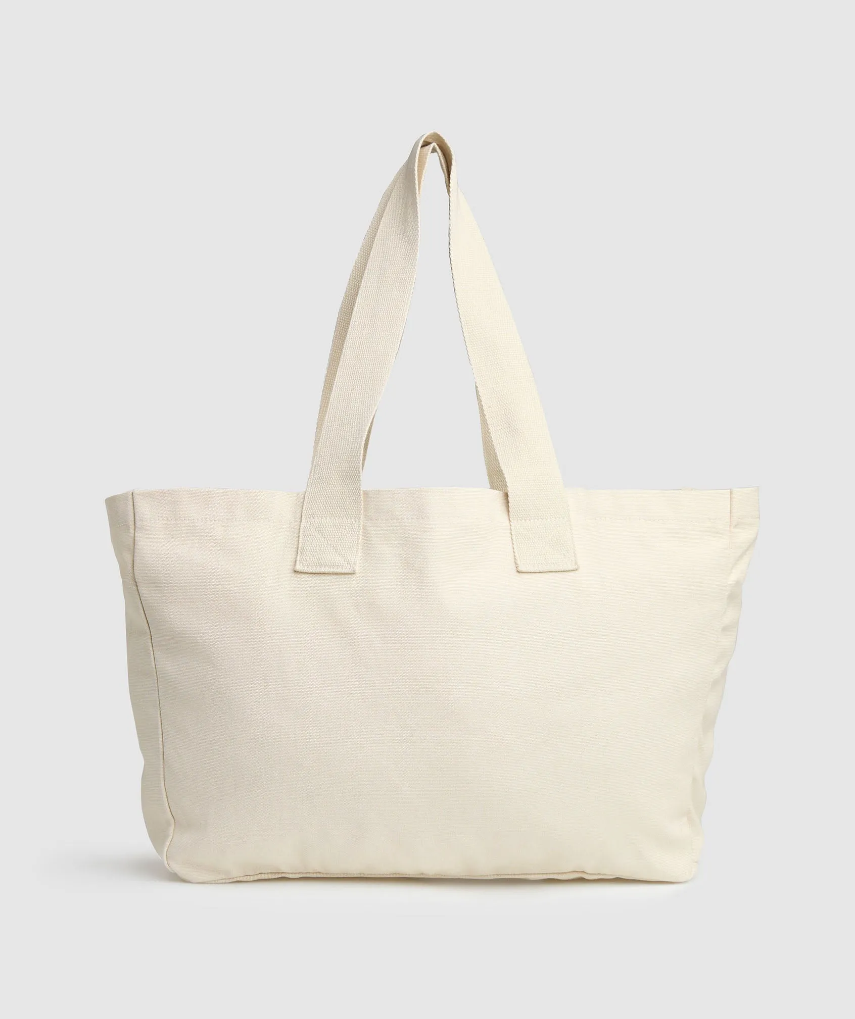 Gymshark Oversized Canvas Tote - Ecru White