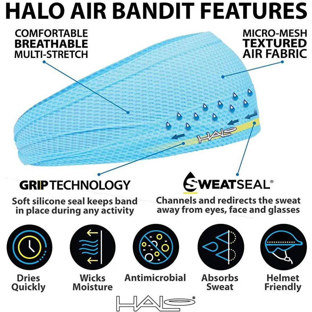 Halo Headband Unisex Bandit 4" Wide Pullover Sweatband