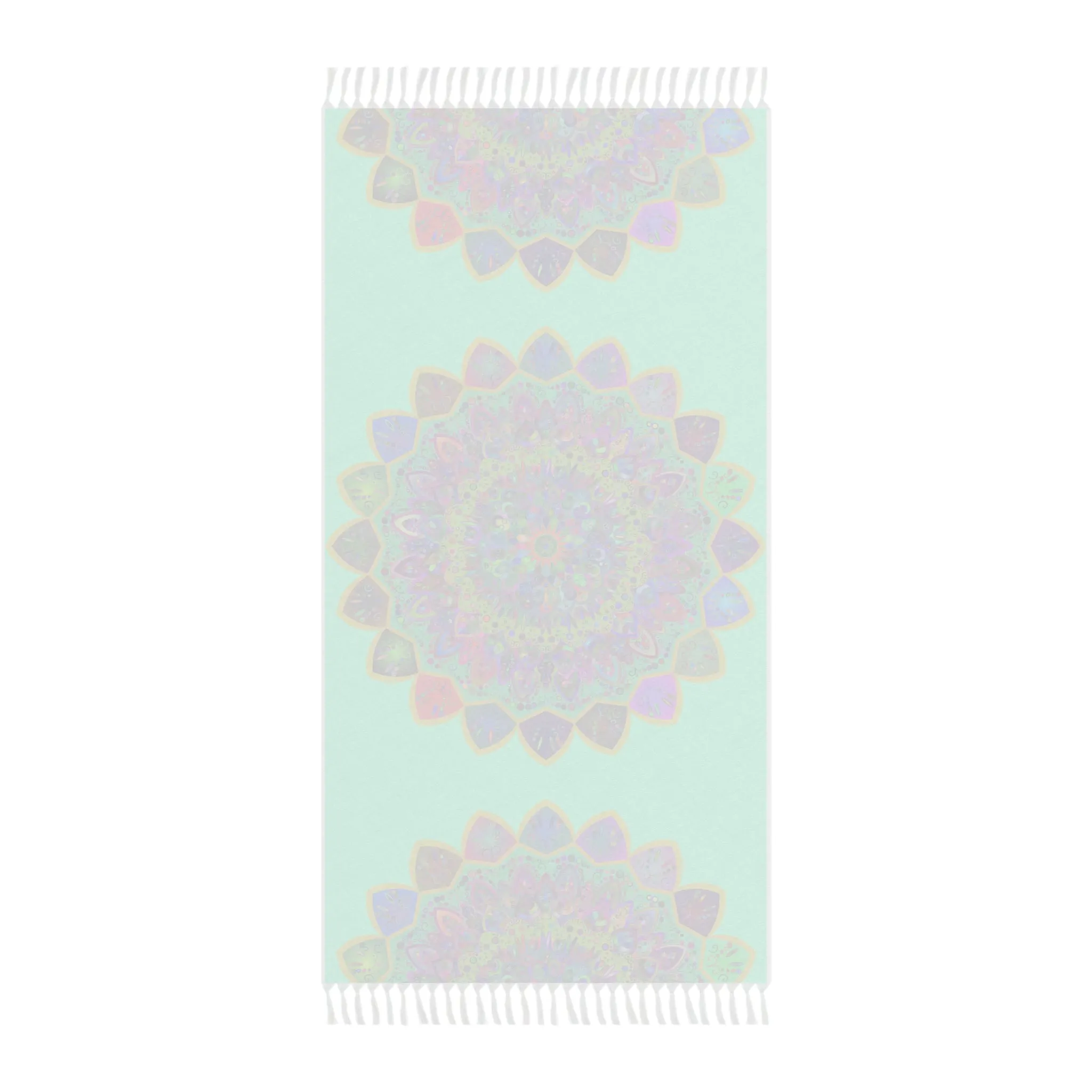 Handmade Mandala Beach Cloth - Aquamarine