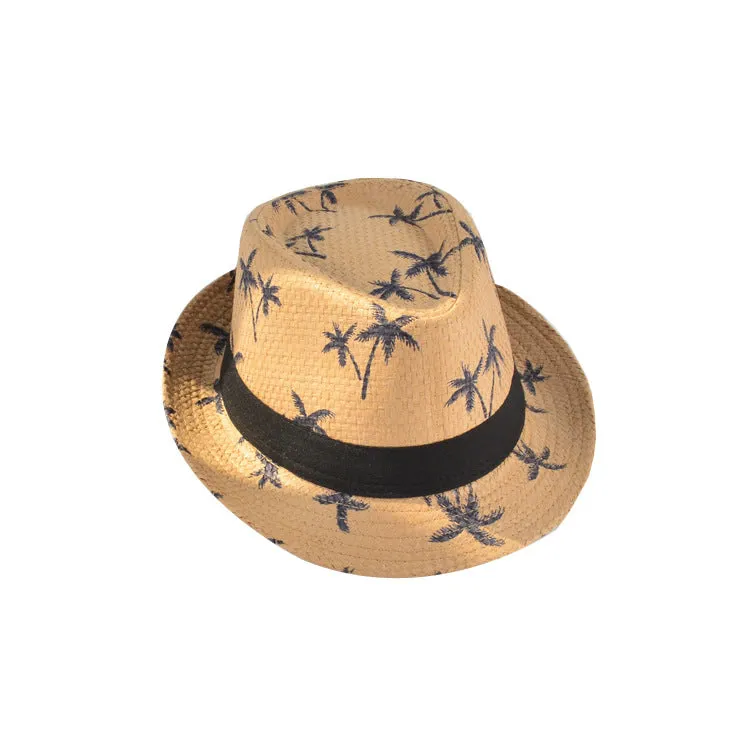 Hats men's middle-aged and elderly summer paper cloth sun hats small top hats sun protection hats outdoor straw hats