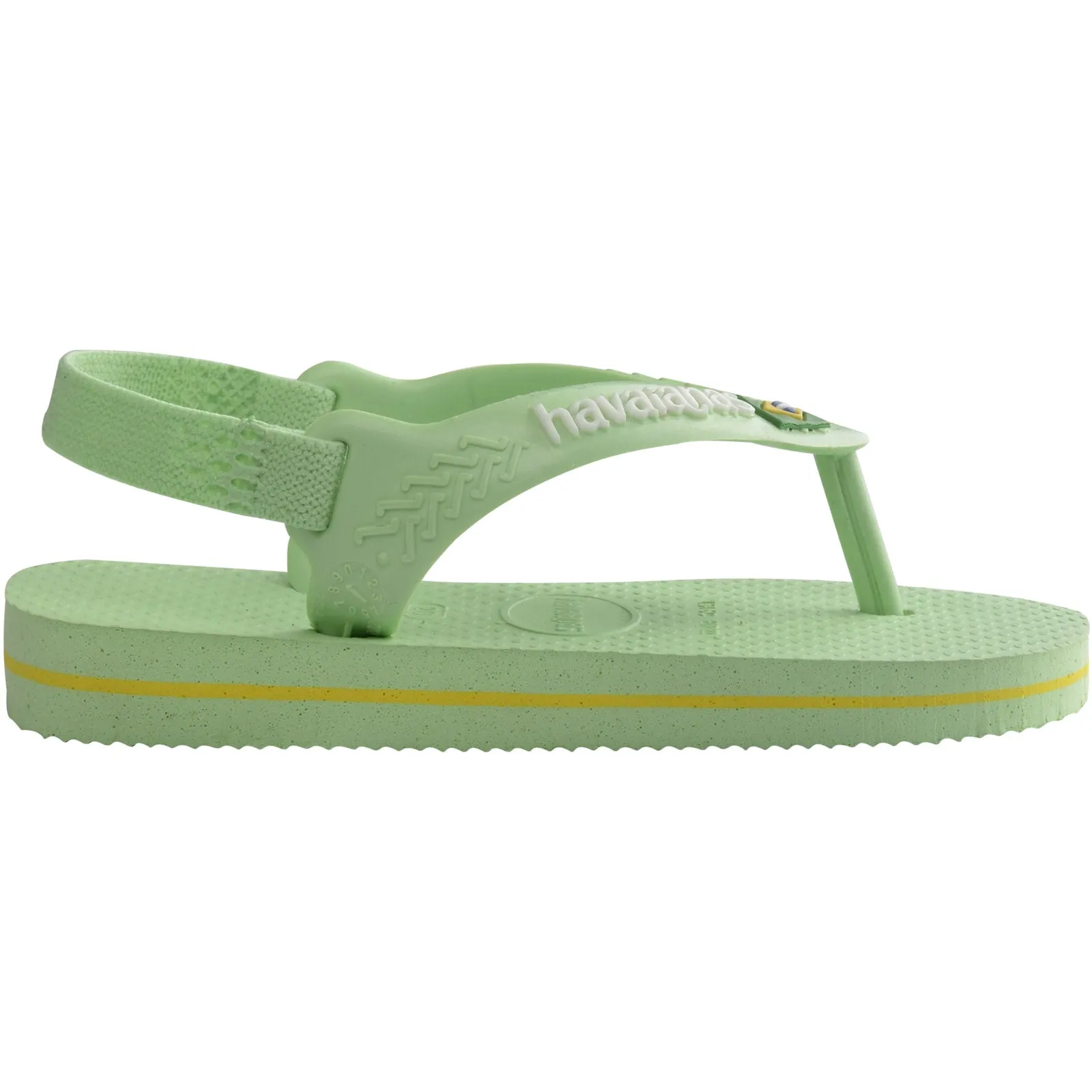 Havaianas Kids Baby Brasil Logo Flip Flops - Hydro Green - 5K