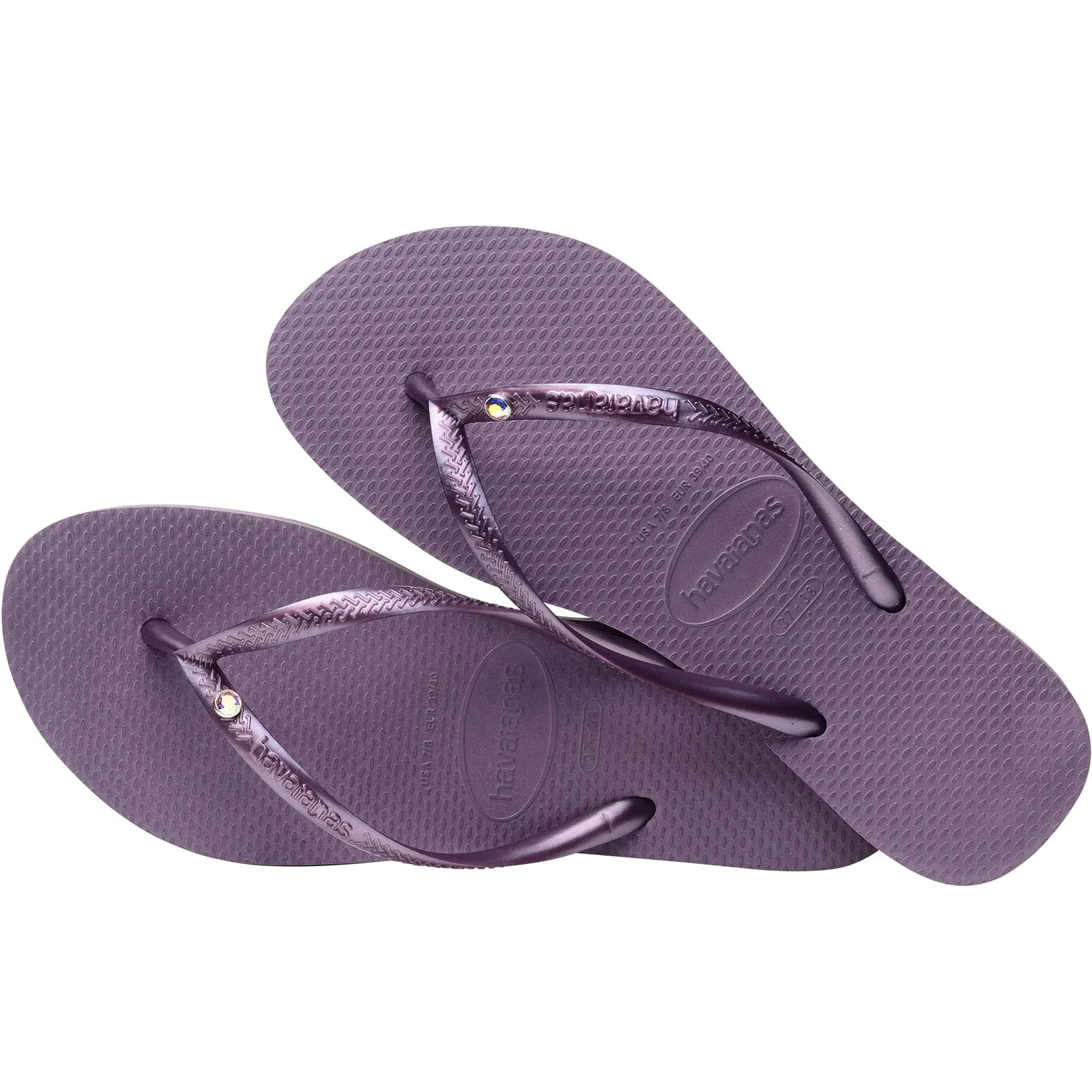 Havaianas Slim Crystal Swarovski Flip Flops