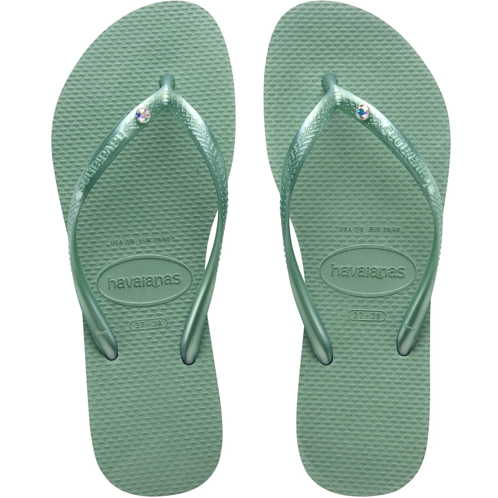 Havaianas Slim Crystal Swarovski Flip Flops