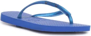 Havaianas Slim Logo In Blue