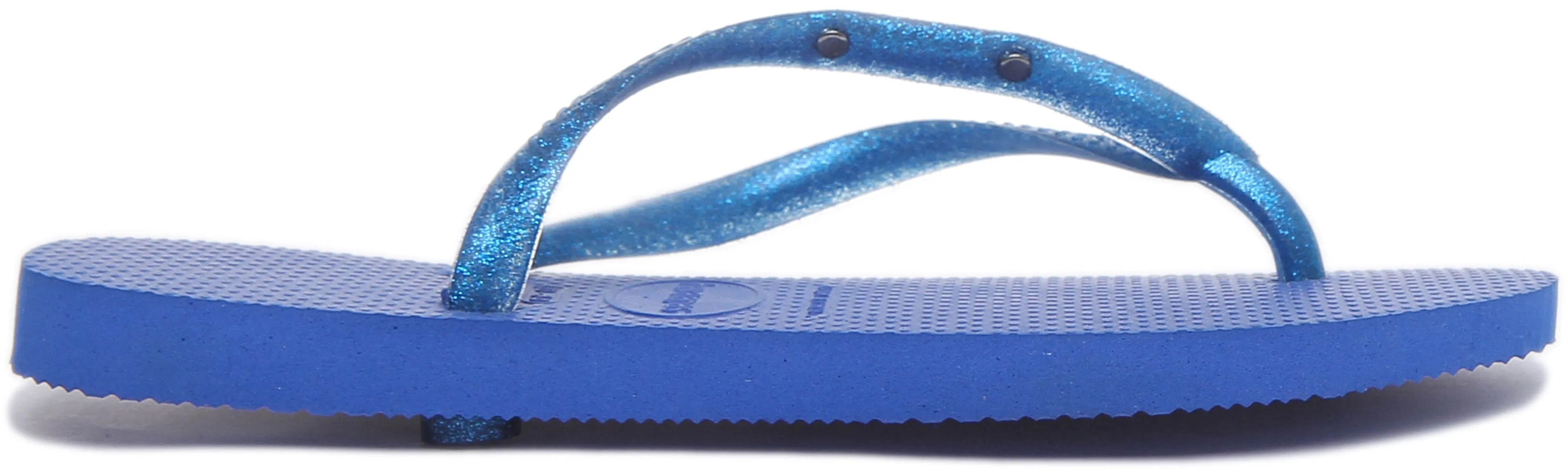 Havaianas Slim Logo In Blue