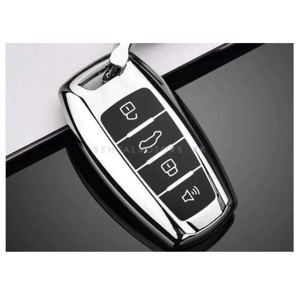 Haval Jolion / H6TPU Plastic Protection Key Cover Chrome - Model 2021-2024