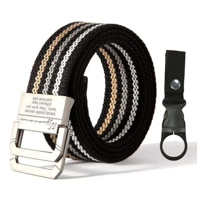 High Quality Marine Corps Canvas Multi-Function Alloy Buckle Outdoor Hunting Metal Tactical Belt