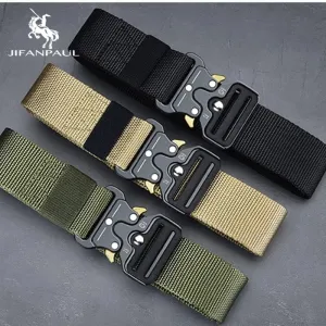 High Quality Marine Corps Canvas Multi-Function Alloy Buckle Outdoor Hunting Metal Tactical Belt