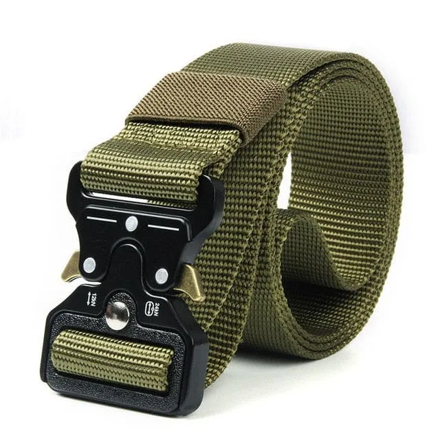 High Quality Marine Corps Canvas Multi-Function Alloy Buckle Outdoor Hunting Metal Tactical Belt