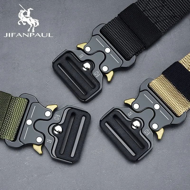 High Quality Marine Corps Canvas Multi-Function Alloy Buckle Outdoor Hunting Metal Tactical Belt