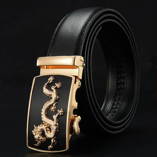 IFENDEI Luxury Designer Belts Men High Quality Genuine Leather Men's Belt Fashion Dragon Ceinture Buckle Belt Cinturones Hombre