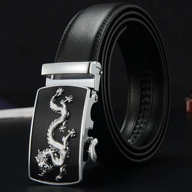 IFENDEI Luxury Designer Belts Men High Quality Genuine Leather Men's Belt Fashion Dragon Ceinture Buckle Belt Cinturones Hombre