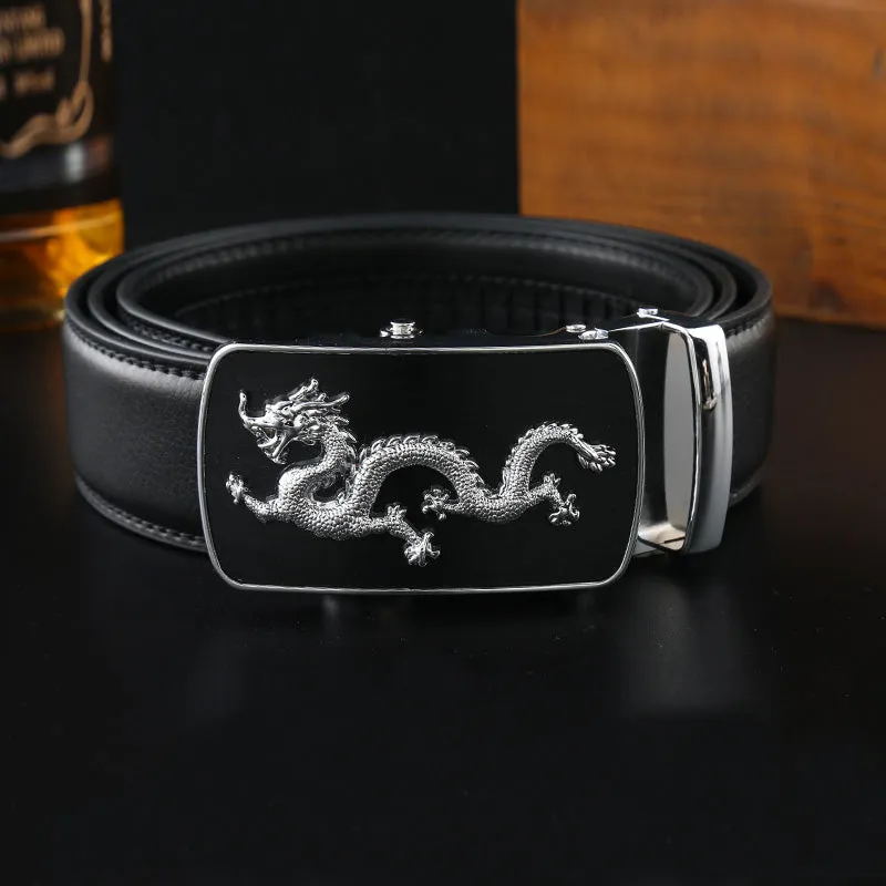 IFENDEI Luxury Designer Belts Men High Quality Genuine Leather Men's Belt Fashion Dragon Ceinture Buckle Belt Cinturones Hombre