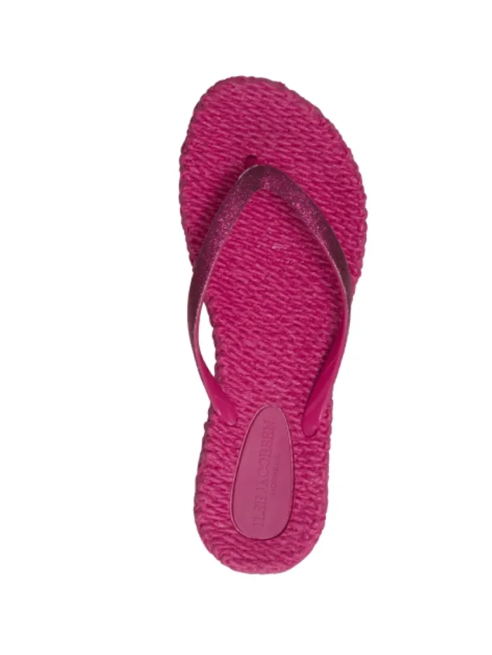 Ilse Jacobsen T Flip Flops With Glitter Cheerful 01 Warm Pink