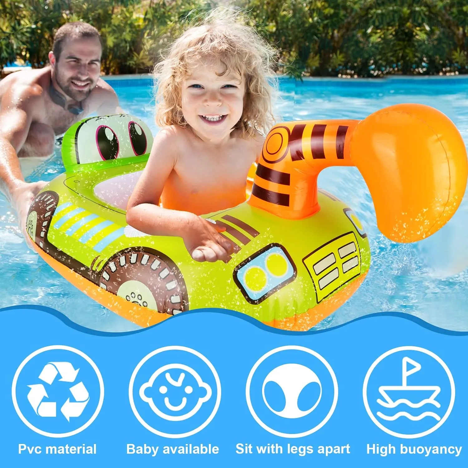 Inflatable Swimming Tube Kiddie Water Float 59586