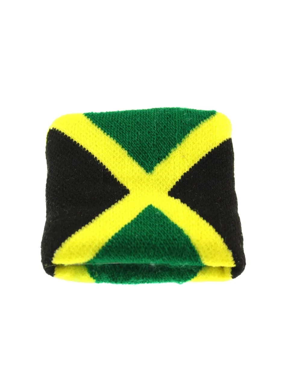 Jamaica Flag Towelling Sweatbands