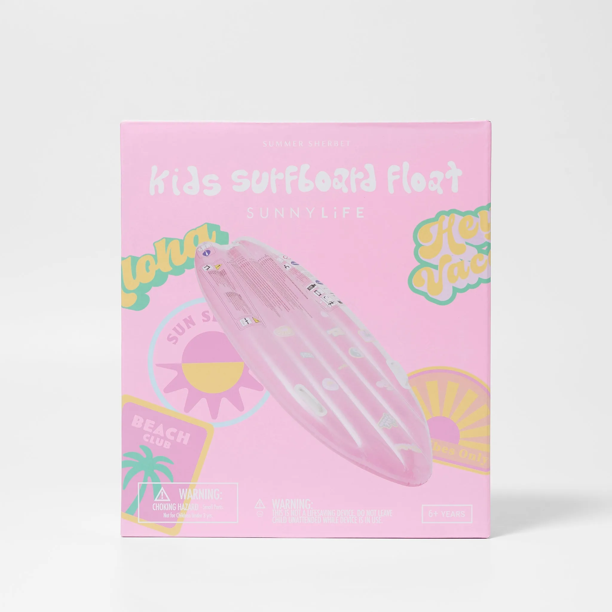 Kids Surfboard Float | Summer Sherbet Bubblegum Pink