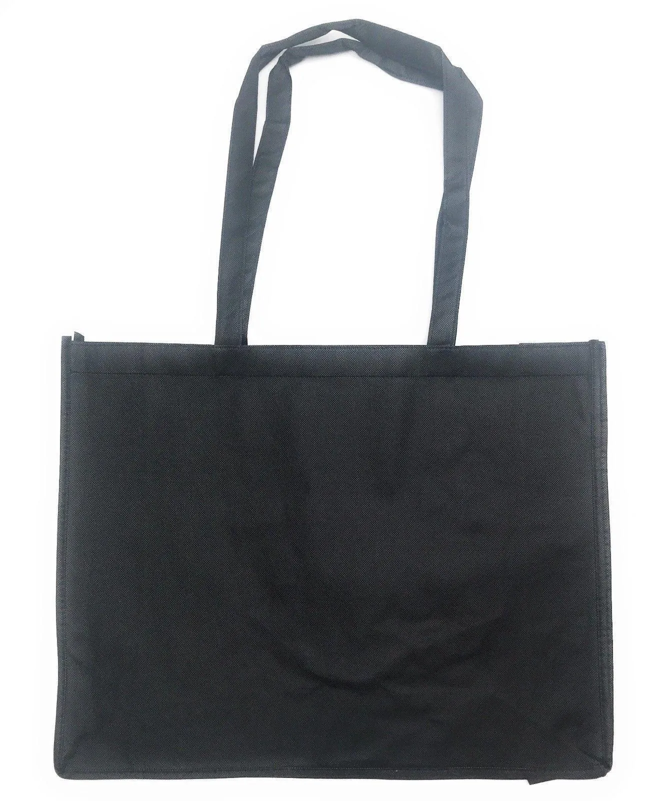 Large Big 20inch Zippered Reusable Grocery Shopping Tote Bags With Gusset