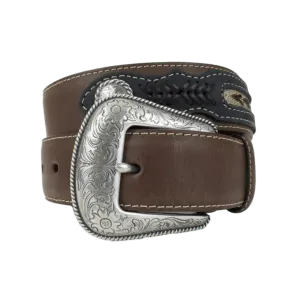 M&f Men's Classic Western Dress Brown Belt