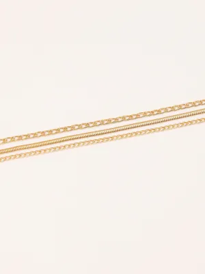 Metallic Anklet Set