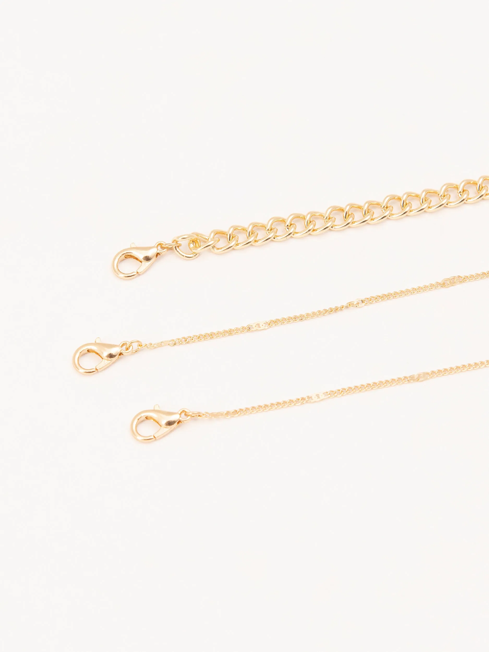 Metallic Anklet Set